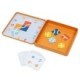 Jeu Trouve le chemin magnétique – boîte en métal, 9 tuiles, 10 cartes