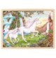 Puzzle licorne en bois – 48 pièces dans leur cadre