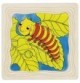 Puzzle du cycle de vie du papillon en bois – 4 étages