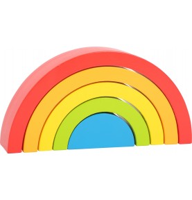 Arc-en-ciel en bois multicolore - HOPTOYS