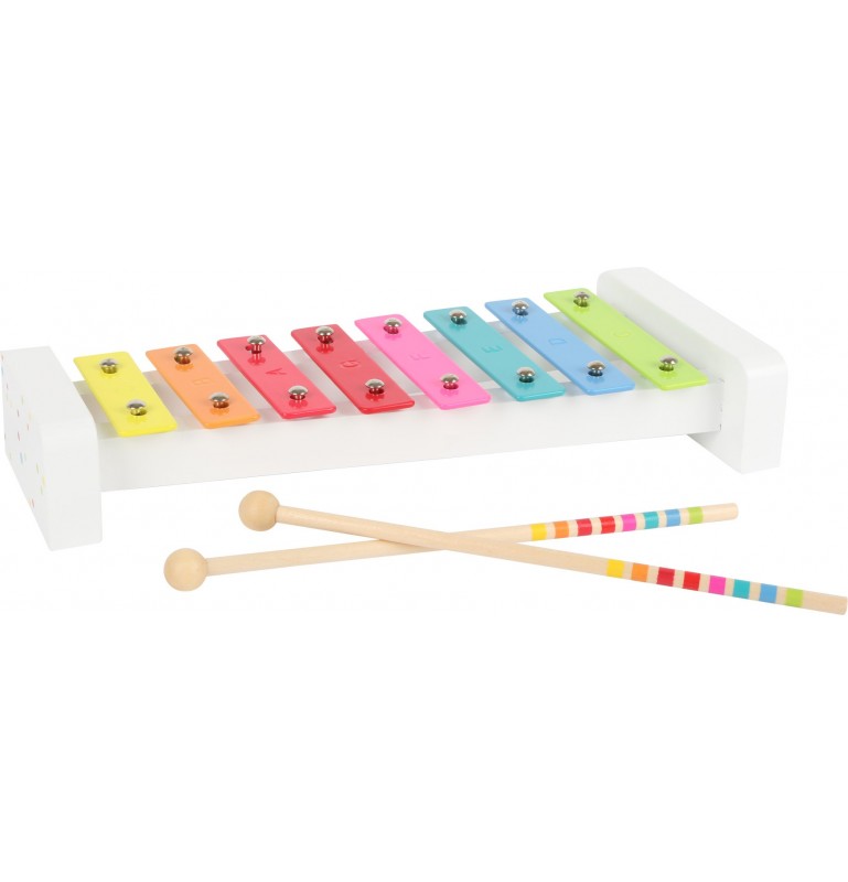 Xylophone Montessori - Blanc Arc-en-ciel