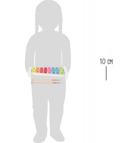 Xylophone Montessori - Blanc Arc-en-ciel