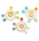 Anneaux dentition bois - 5 Perles