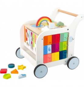 Trotteur bebe, chariot de marche en bois - trotteur bebe garcon - trotteur  bebe fille, Trotteur Avec Un Tableau D'activité, chariot de marche bebe,  pour enfants, trotteur pousseur : : Bébé et