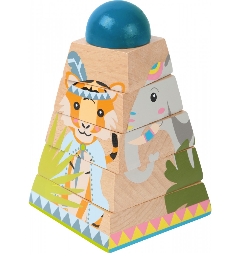 NewBrilliant Pyramide Arc-en-Ciel Jouet Bebe, Jeu Empilable en Bois Jouets  d'activit¿¿ et de D¿¿veloppement, Cadeau de Jouet Montessori Educatif pour  Enfant Gar?on Fille 1 an 2 3 Ans