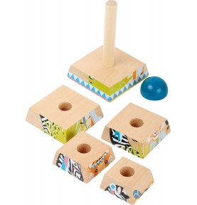 Tour à empiler en bois - Jeux et jouets Montessori