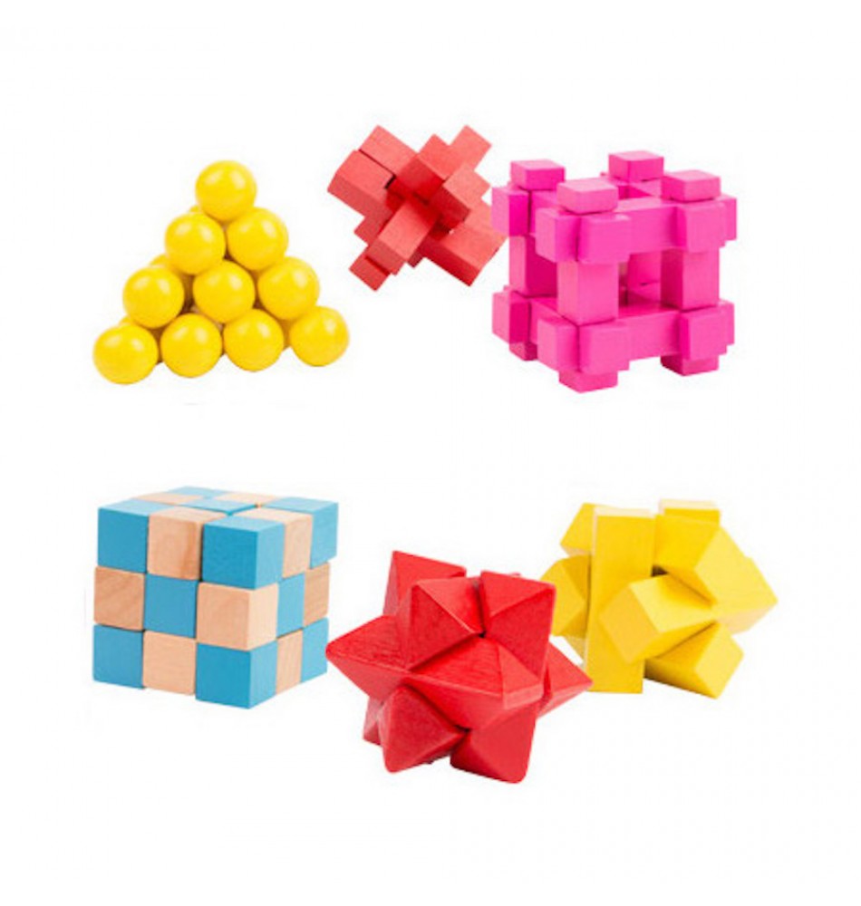 Jeu De 8 Puzzles En Fil De Fer Métallique - Casse-tête à Démêler, Pour Adultes Et Enfants (+6 Ans)