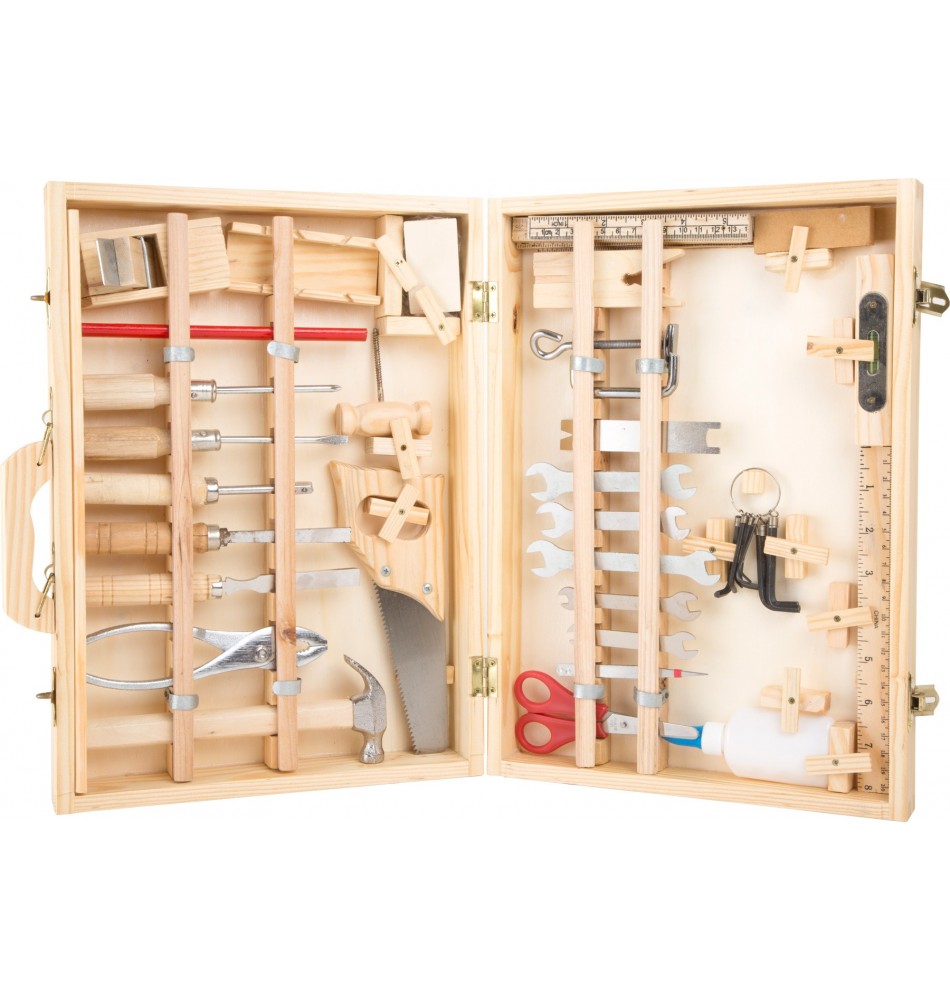 Caisse à Outils Bois Enfant 3 4 5 Ans-Jeux Bricolage Boîte à