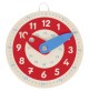 Horloge Montessori - Rouge & Bleue
