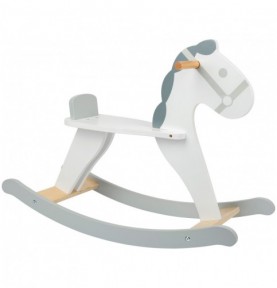 Cheval à bascule en bois