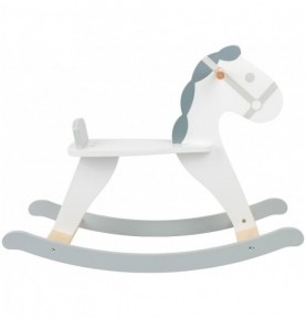 Cheval à bascule en bois