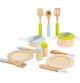 Dinette bois : Service de table + Casseroles