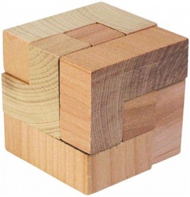 Jouet montessori : Sac rouge de casse tête - Cube tetris