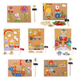 Jeux Montessori : jeu des clous