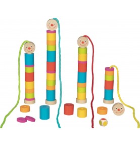 Jouet montessori : Jeu à perles à enfiler
