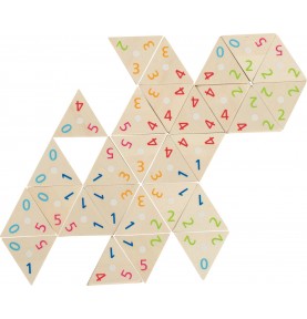 Jouet montessori : Jeu de domino triangle