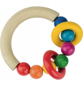 Anneau de dentition bois et silicone - Teether naturel pour dents