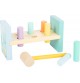 Banc à marteler - Jouet Montessori - Collection Pastel