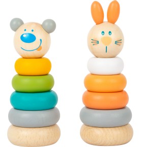 Foykay®, jouets éveil Montessori bois silicone: Anneau, Hochet, Balle  sensorielle, Puzzle Bebe