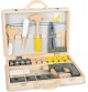 Boîte à outils en bois Deluxe - Gris Jaune
