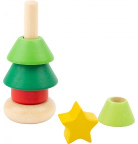 Jeux a empiler : Jouet pyramide - Jouet Montessori - Jouet Noël