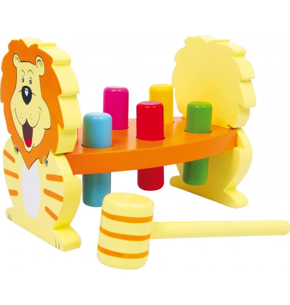 Jouet Éducatif 7-en-1 En Bois Litinliv - Banc à Marteler, Xylophone, Pêche Magnétique - Cadeau Enfant 3 Ans+