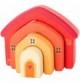 Maison orange à empiler