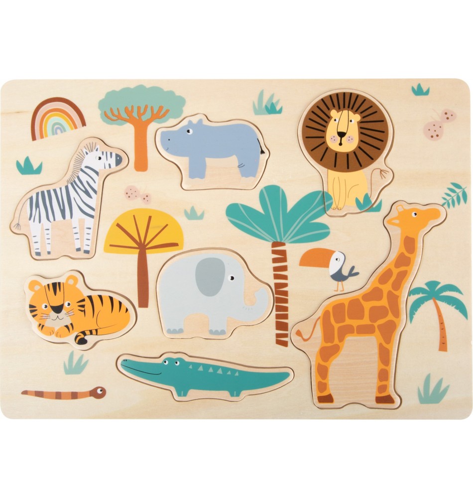 Puzzle bois encastrable nature et animaux - Boutique inspirée de la  pédagogie Montessori