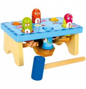 Jeux Montessori : Jouet à marteler - Oiseaux Montessori