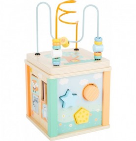 LZDMY Cube d'activité Bébé 8&1 Cube Activite de Motricité en Bois