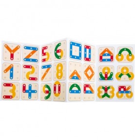 Jeu de reconstruction - Chiffres et lettres Montessori