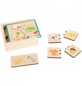 Coffret puzzle nourriture des animaux Montessori