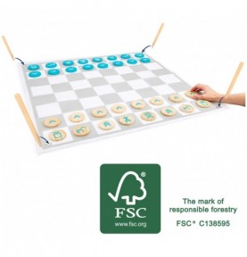 Jeu d'échec et dames géant Montessori