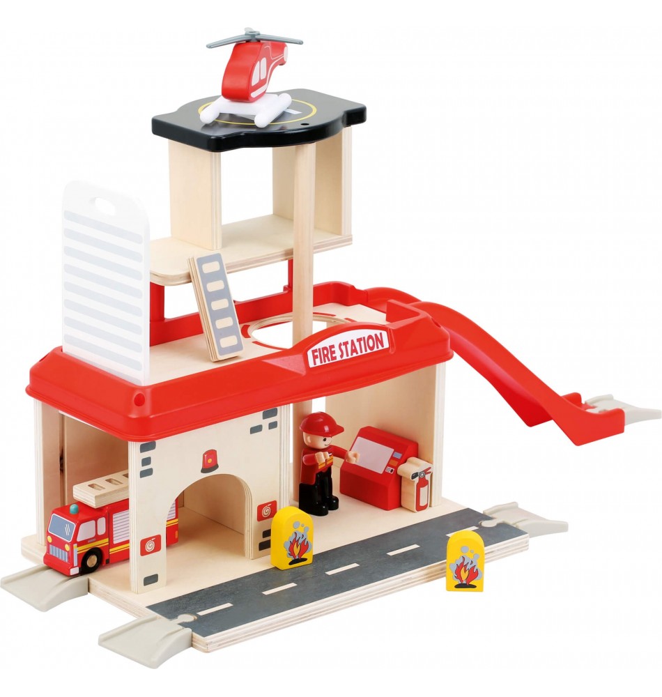 Boîte Majorette MAJOKIT 751-770 - Caserne De Pompiers Et Voitures - Collection Vintage