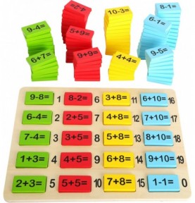 Jeu de plaquettes de calcul Montessori