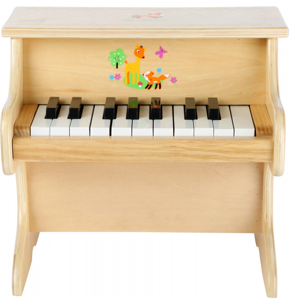 Piano En Bois 25 Touches Pour Enfants 3+ - Éducatif, Avec Livret De Chansons - Alimentation USB/piles
