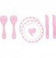 Lot assiettes et couverts