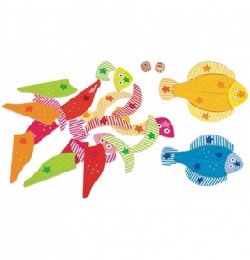 Jeu de dé - Puzzle poissons Montessori