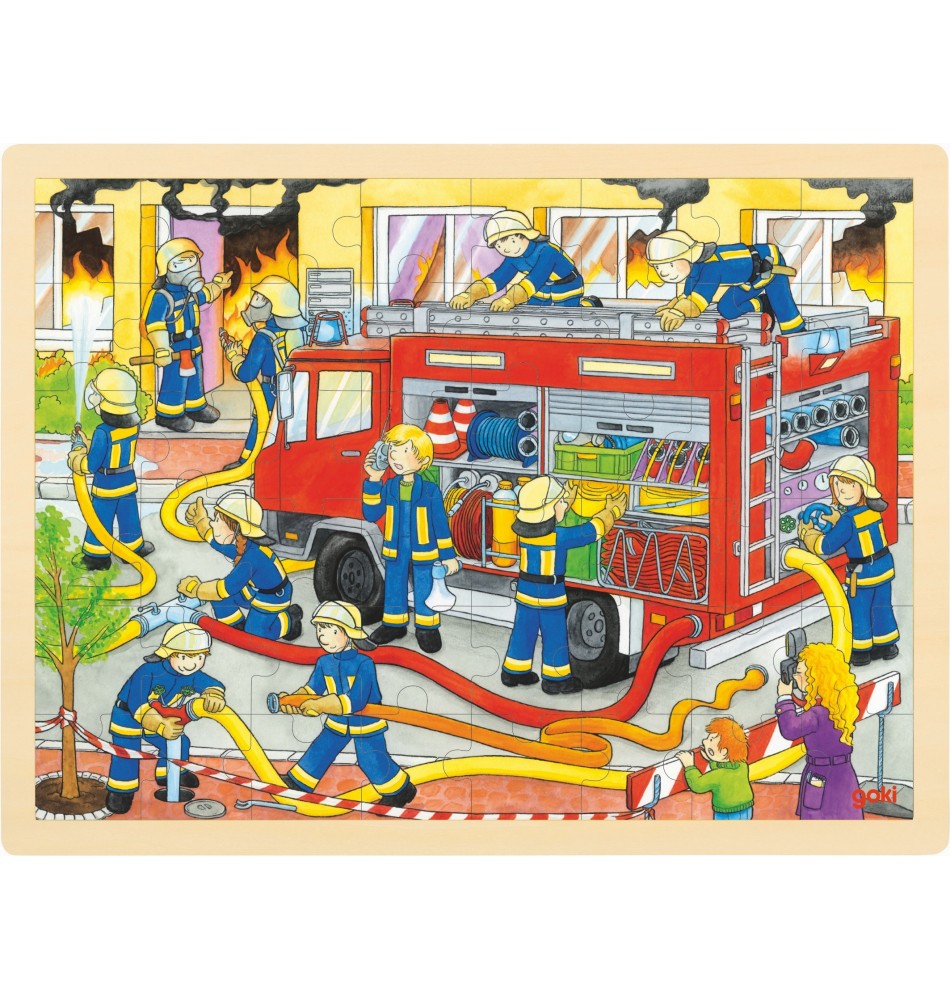 Puzzle Brigade de pompiers Montessori