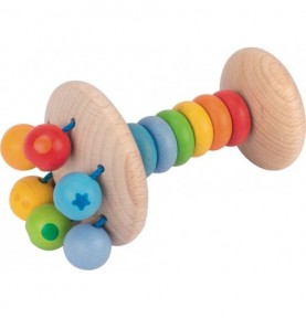 Hochet poignet arc-en-ciel Montessori