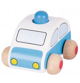 Voiture Avec Klaxon Jouet D'éveil En Bois Bébé Enfant 2 Ans + - Jouets à  tirer ou à pousser - Achat & prix