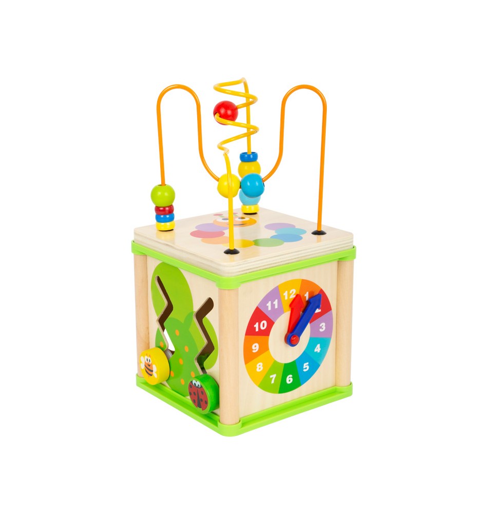 Green series Cube D'activité Bébé Bois - Cube Activite Bebe 1 an, 8 in 1  Cube en Bois Bebe, Cube Activité