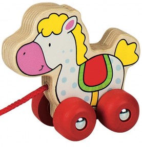 Animal à promener en bois bébé