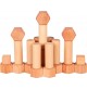 Jeu de construction haut de gamme (ciré à l'huile de noix) - 75 pièces