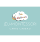 Carte cadeau 🎁 - 180€ + Livraison offerte