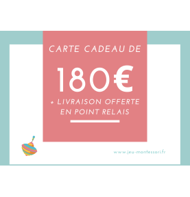 carte cadeau 180€