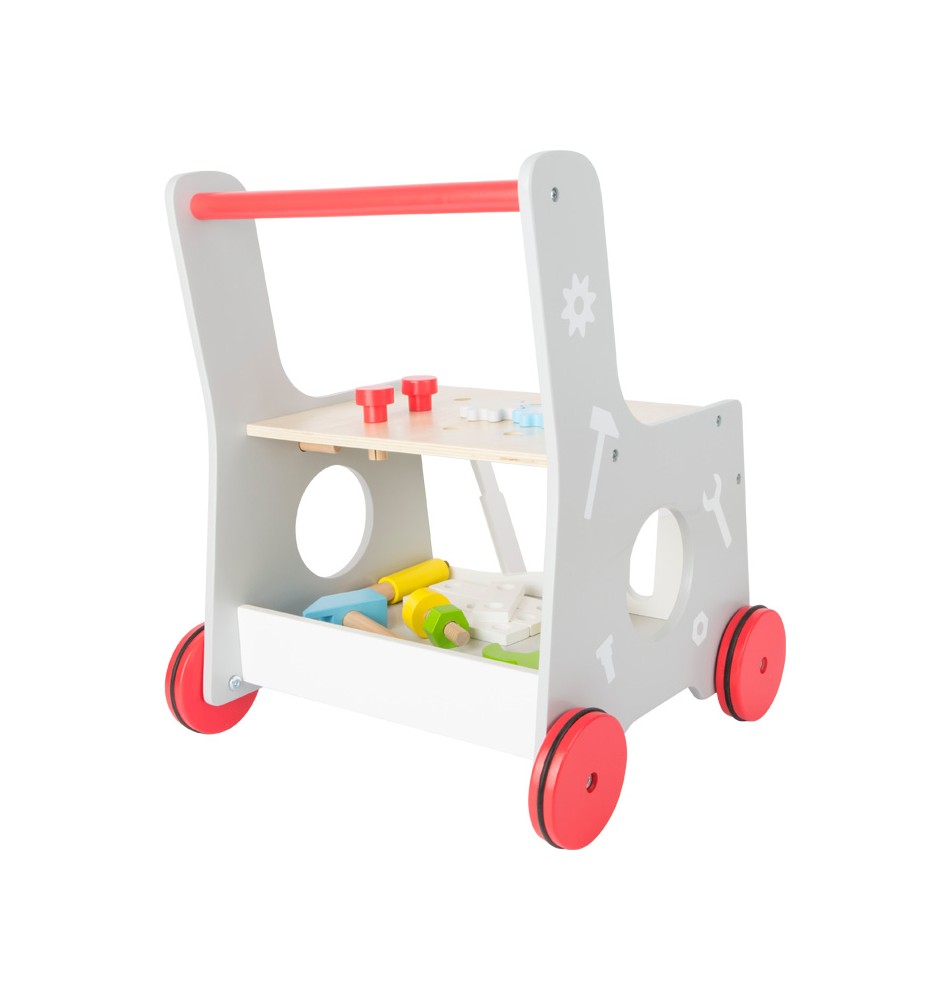 Chariot de marche b?�b?� - Le pousse pousse du bricoleur - Jouet en bois