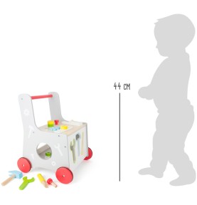 Jouet à Pousser En Bois Pour Bébé - Grenouille Colorée, Perles Cliquetantes, Aide à La Marche 1-3 Ans (couleur Aléatoire)