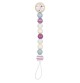 Attache tétine - Scandinave Violet et gris