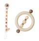 Pack Ambre - Anneau ambre + Accroche tétine ambre